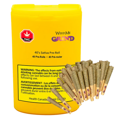 Weed Me Grind 20 g 40's Sativa PR 40 x 0.5 g Pre-Rolls