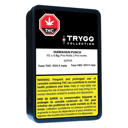 Trygg 4 g Hawaiian Punch PR 10 x 0.4 g Pre-Rolls