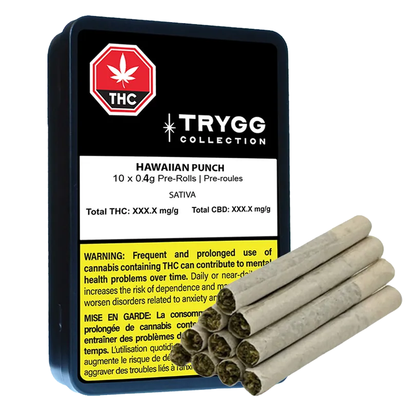 Trygg 4 g Hawaiian Punch PR 10 x 0.4 g Pre-Rolls