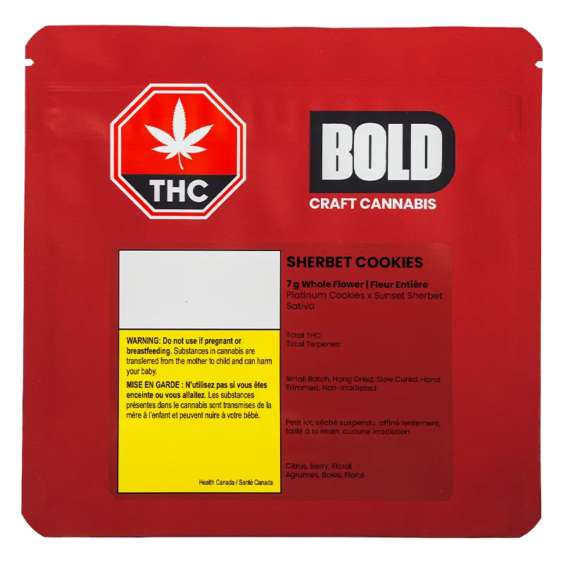Bold 7 g Sherbert Cookies Whole Flower