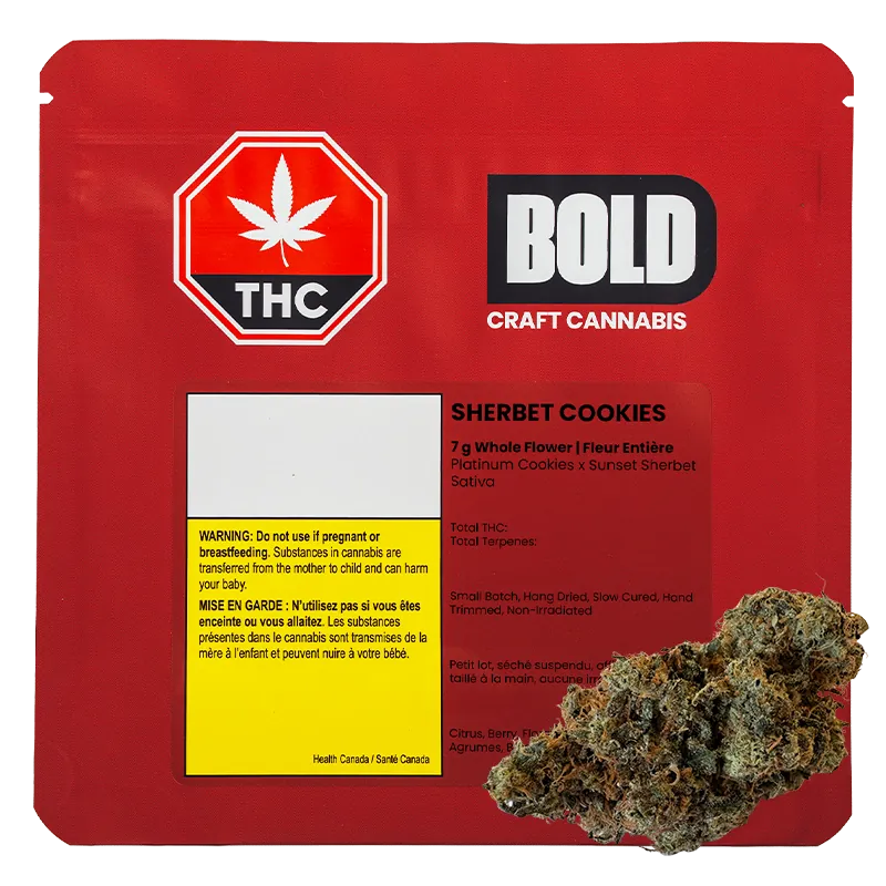 Bold 7 g Sherbert Cookies Whole Flower