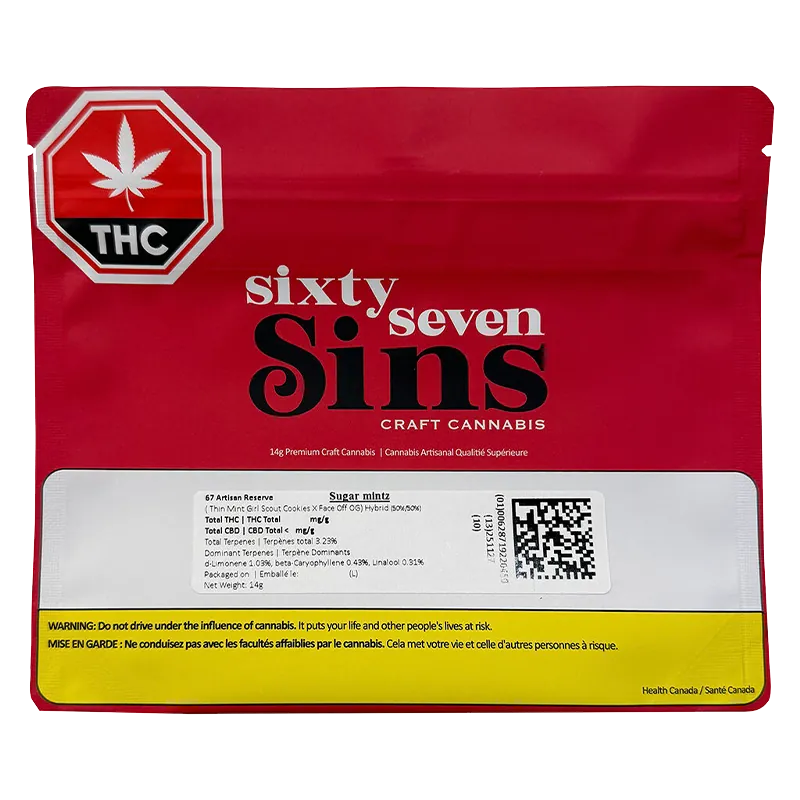Sixty Seven Sins 14 g 67 Artisan Reserve Flower