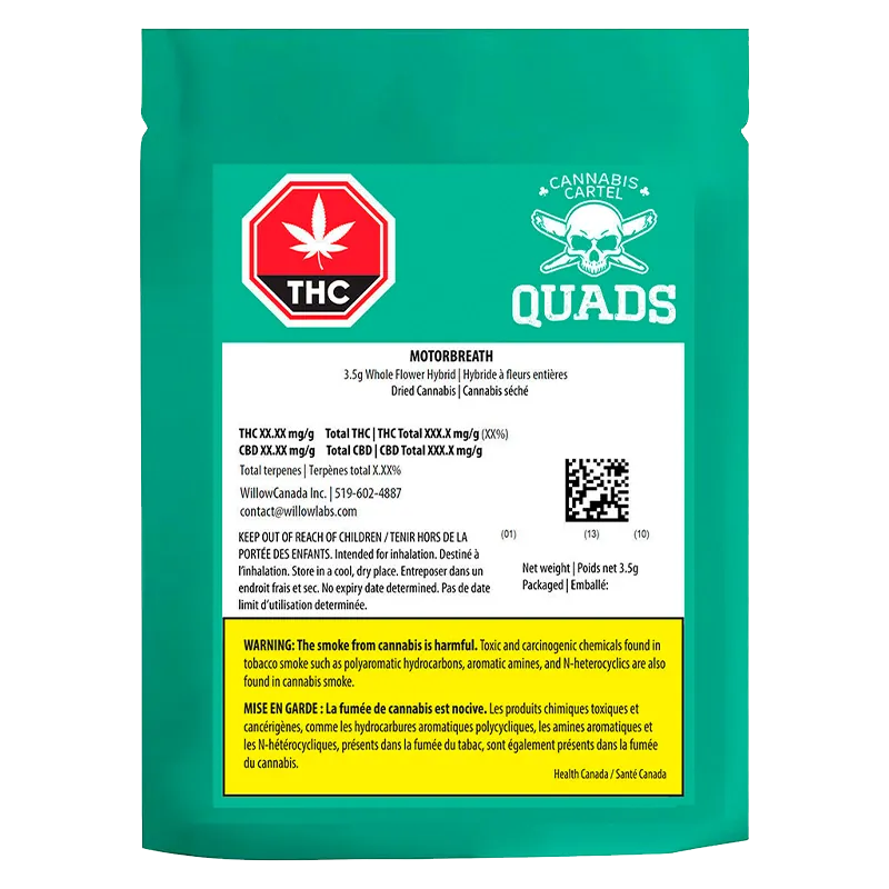 Cannabis Cartel Quads 3.5 g Motorbreath Flower