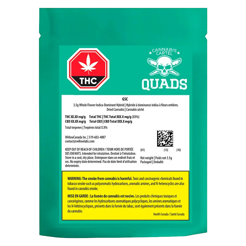 Cannabis Cartel Quads 3.5 g GSC Flower