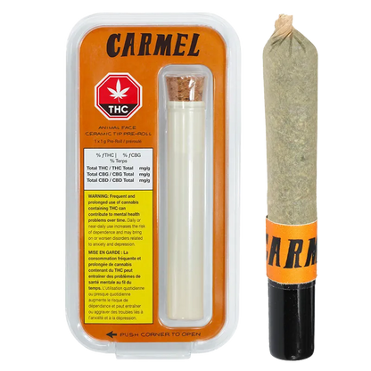 Carmel 1 g Animal Face Ceramic Tip PR 1 x 1 g Pre-Rolls
