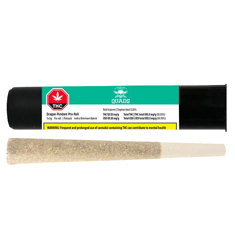 Cannabis Cartel Quads 1 g Dragon Pendant PR 1 x 1 g Pre-Rolls