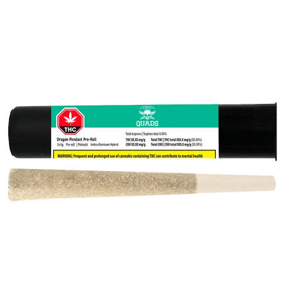 Cannabis Cartel Quads 1 g Dragon Pendant PR 1 x 1 g Pre-Rolls