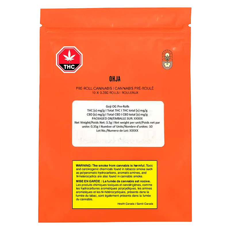 Ohja 3.5 g Goji OG PR 10 x 0.35 g Pre-Rolls