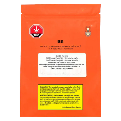 Ohja 3.5 g Goji OG PR 10 x 0.35 g Pre-Rolls