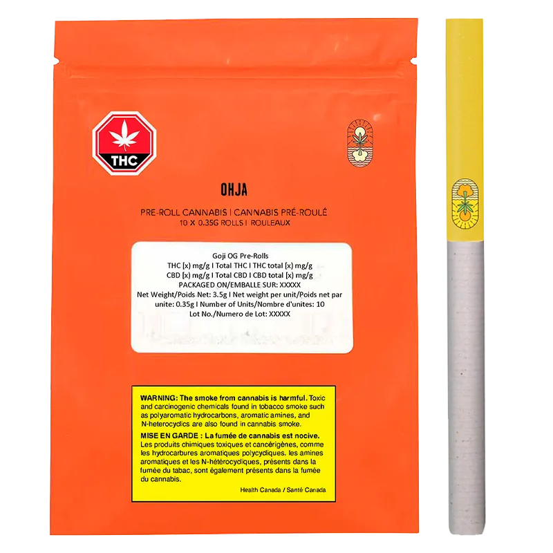 Ohja 3.5 g Goji OG PR 10 x 0.35 g Pre-Rolls