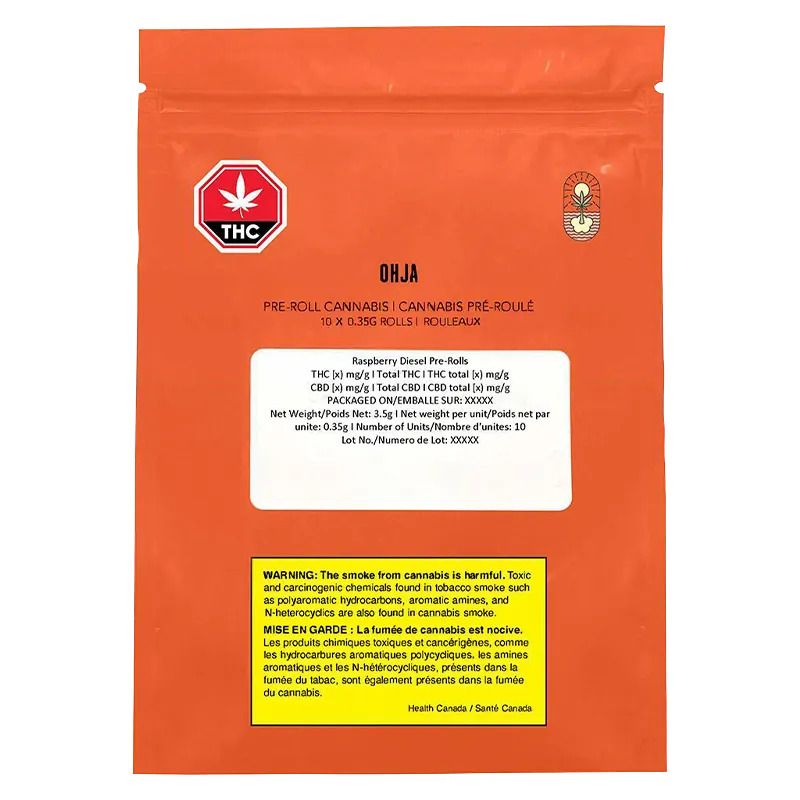 Ohja 3.5 g Raspberry Diesel PR 10 x 0.35 g Pre-Rolls