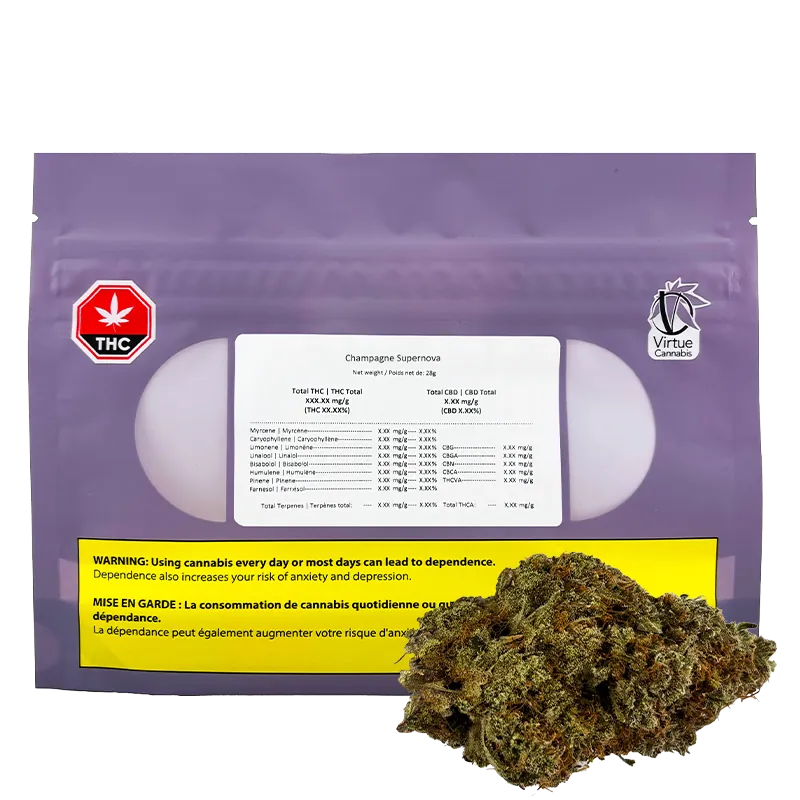 Virtue Cannabis 28 g Champagne Supernova Flower