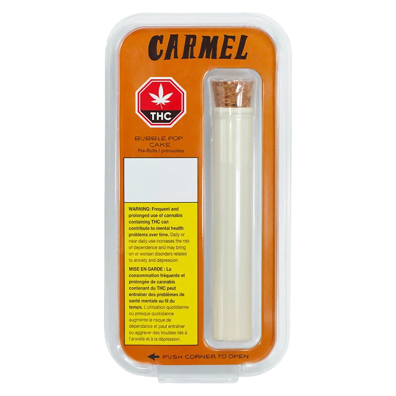 Carmel 1.5 g Bubble Pop Cake PR 3 x 0.5 g Pre-Rolls