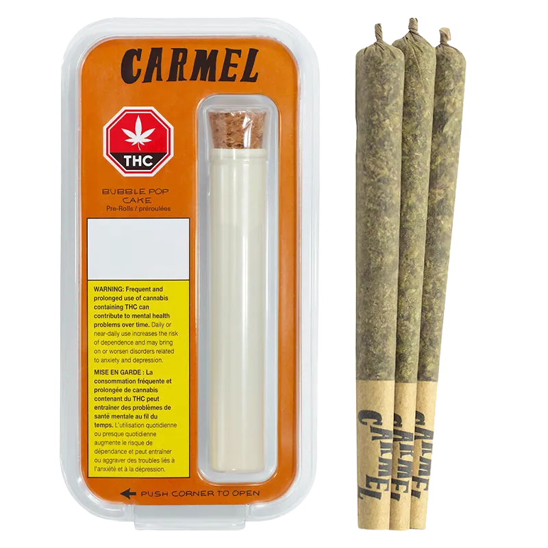 Carmel 1.5 g Bubble Pop Cake PR 3 x 0.5 g Pre-Rolls