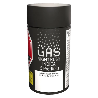 GAS 2.5 g Night Kush PR 5 x 0.5 g Pre-Rolls