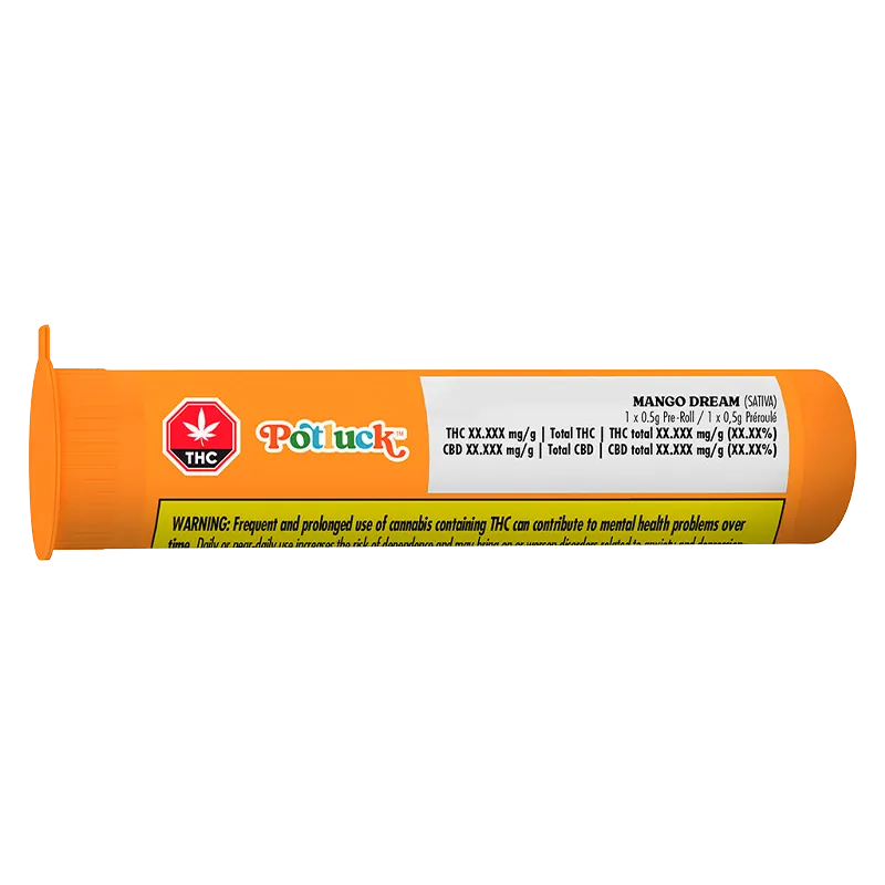 Potluck 0.5 g Mango Dream PR 1 x 0.5 g Pre-Rolls