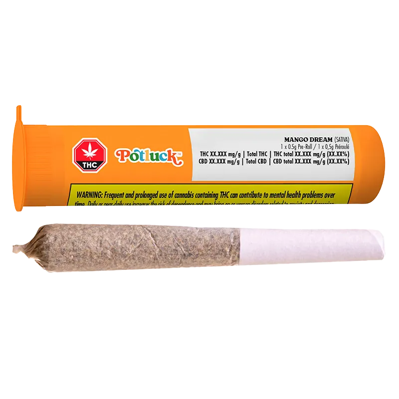 Potluck 0.5 g Mango Dream PR 1 x 0.5 g Pre-Rolls