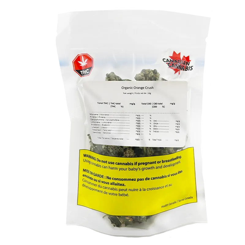 Canadian Cannabis 14 g Organic Orange Crush Flower