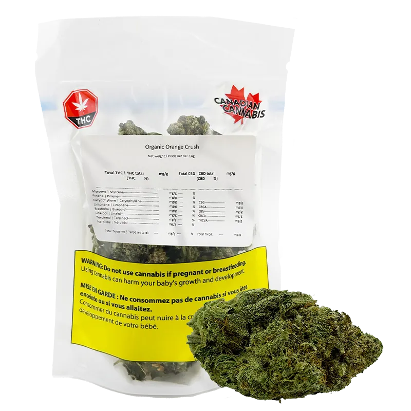 Canadian Cannabis 14 g Organic Orange Crush Flower