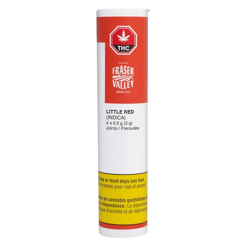 The Original Fraser Valley Weed Co. 2 g Little Red Sativa PR 4 x 0.5 g Pre-Rolls
