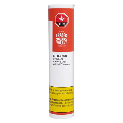 The Original Fraser Valley Weed Co. 2 g Little Red Sativa PR 4 x 0.5 g Pre-Rolls