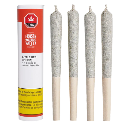 The Original Fraser Valley Weed Co. 2 g Little Red Sativa PR 4 x 0.5 g Pre-Rolls