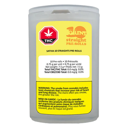 Weed Me Grind 7.5 g Sativa 10 Straights PR 10 x 0.75 g Pre-Rolls