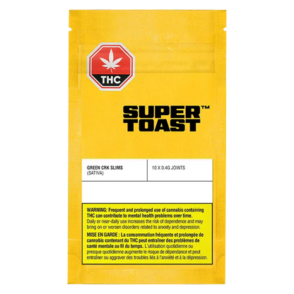 Super Toast 4 g Green CRK Slims PR 10 x 0.4 g Pre-Rolls