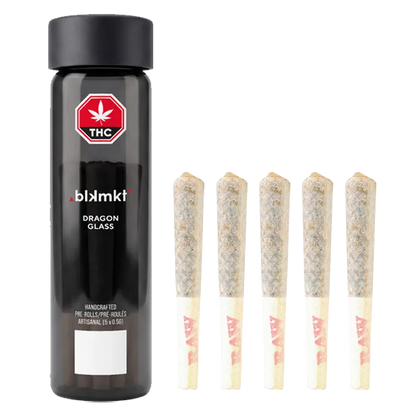 Blkmkt 2.5 g Dragon Glass PR 5 x 0.5 g Pre-Rolls