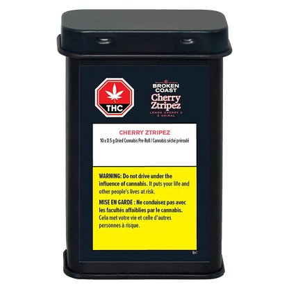 Broken Coast 5 g Cherry Ztripez PR 10 x 0.5 g Pre-Rolls