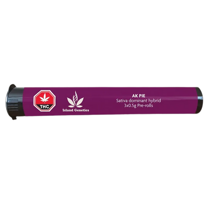 Island Genetics 1.5 g AK Pie PR 3 x 0.5 g Pre-Rolls