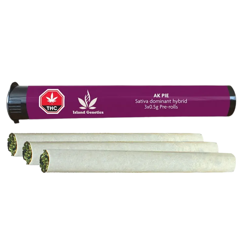 Island Genetics 1.5 g AK Pie PR 3 x 0.5 g Pre-Rolls
