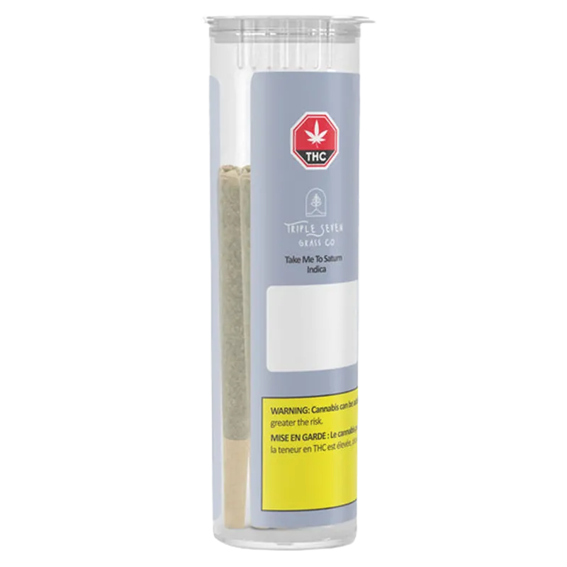 Triple Seven Grass Co. 2.5 g T.M.T Saturn Indica PR 5 x 0.5 g Pre-Rolls