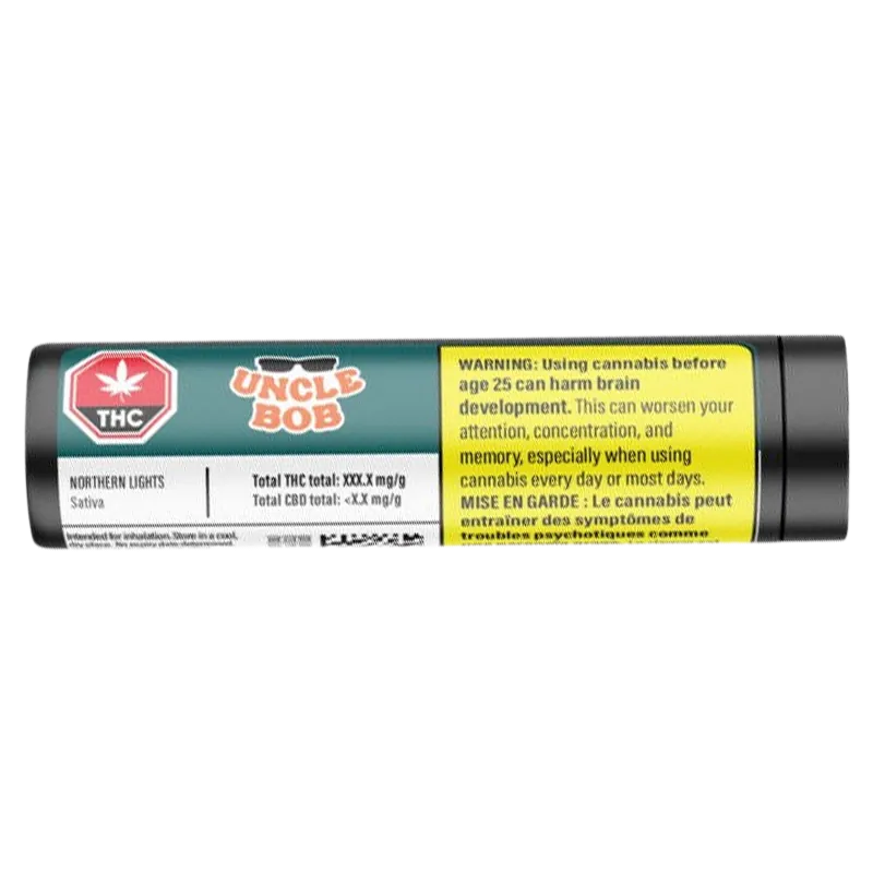 Uncle Bob 5 g Northern Lights PR 10 x 0.5 g Pre-Rolls