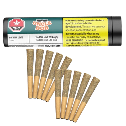 Uncle Bob 5 g Northern Lights PR 10 x 0.5 g Pre-Rolls