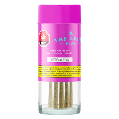 The Loud Plug 1.75 g Purple Rain PR 5 x 0.35g Pre-Rolls