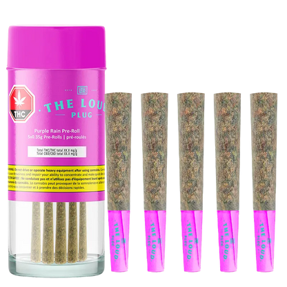 The Loud Plug 1.75 g Purple Rain PR 5 x 0.35g Pre-Rolls