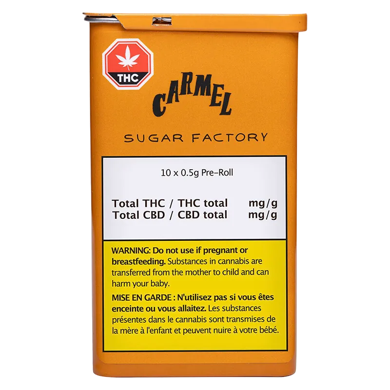 Carmel 5 g Sugar Factory PR 10 x 0.5 g Pre-Rolls
