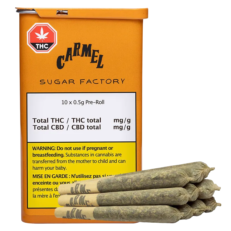 Carmel 5 g Sugar Factory PR 10 x 0.5 g Pre-Rolls
