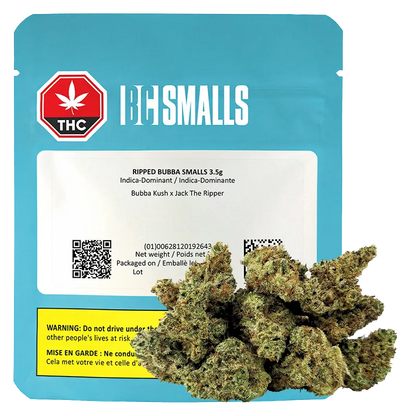 BC Smalls 3.5 g Ripped Bubba Smalls Flower