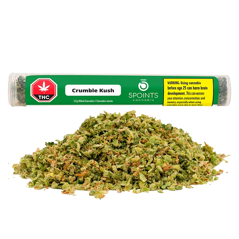 5 Points Cannabis 3.5 g Crumble Kush Flower