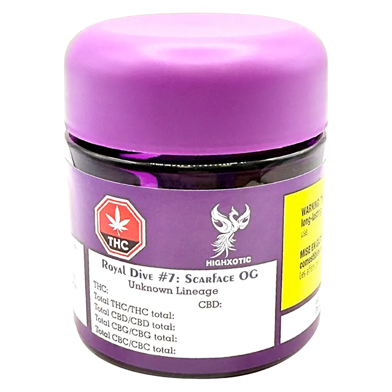HighXotic 3.5 g Royal Dive #7: Scarface OG Flower