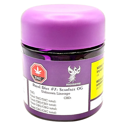 HighXotic 3.5 g Royal Dive #7: Scarface OG Flower