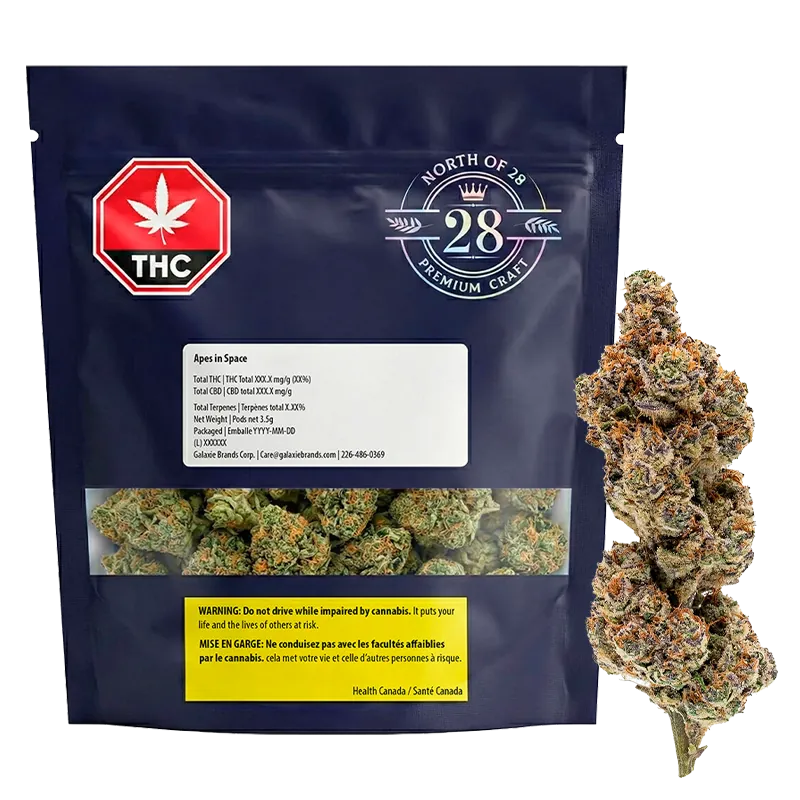 North of 28 3.5 g Apes in Space Flower