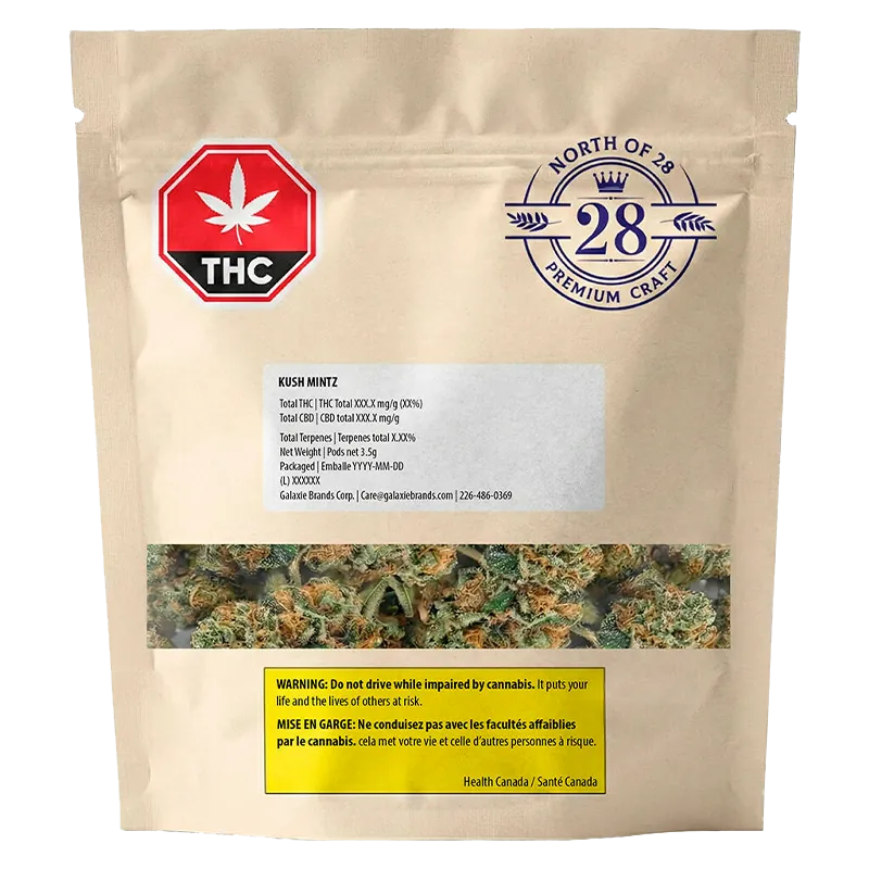 North of 28 3.5 g Kush Mintz Flower