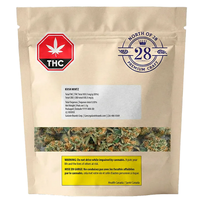 North of 28 3.5 g Kush Mintz Flower