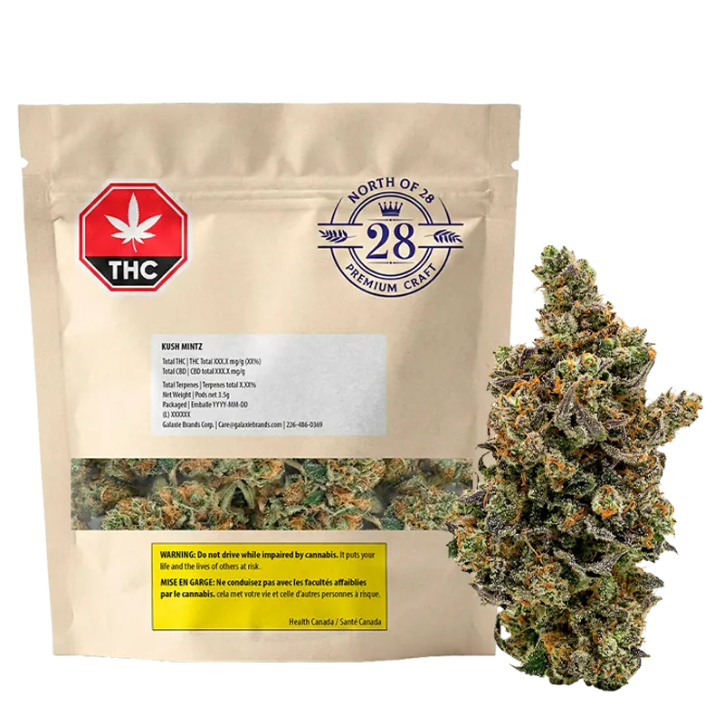 North of 28 3.5 g Kush Mintz Flower
