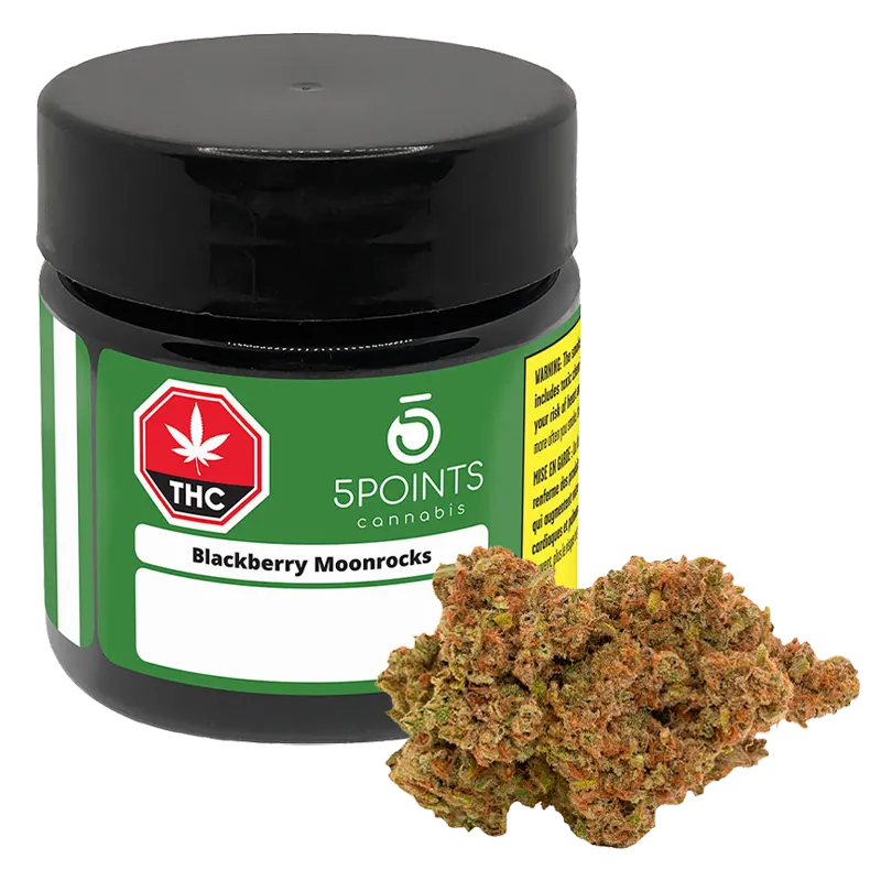 5 Points Cannabis 3.5 g Blackberry Moonrocks Flower