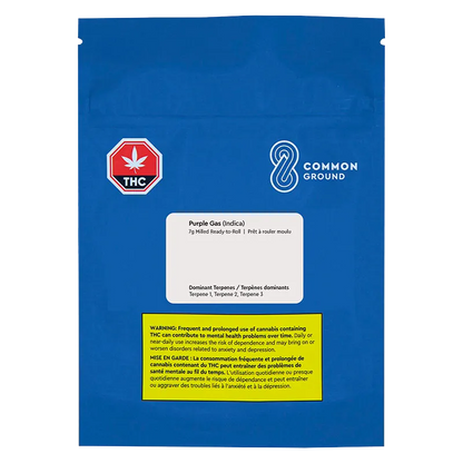 Common Ground 7 g Purple Gas Milled Ready-to-Roll Flower