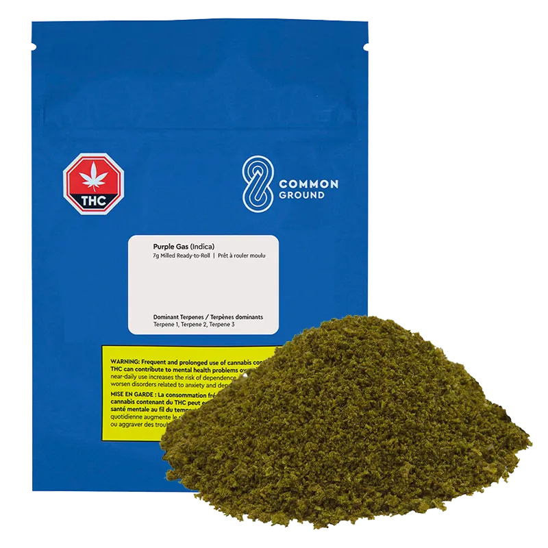 Common Ground 7 g Purple Gas Milled Ready-to-Roll Flower